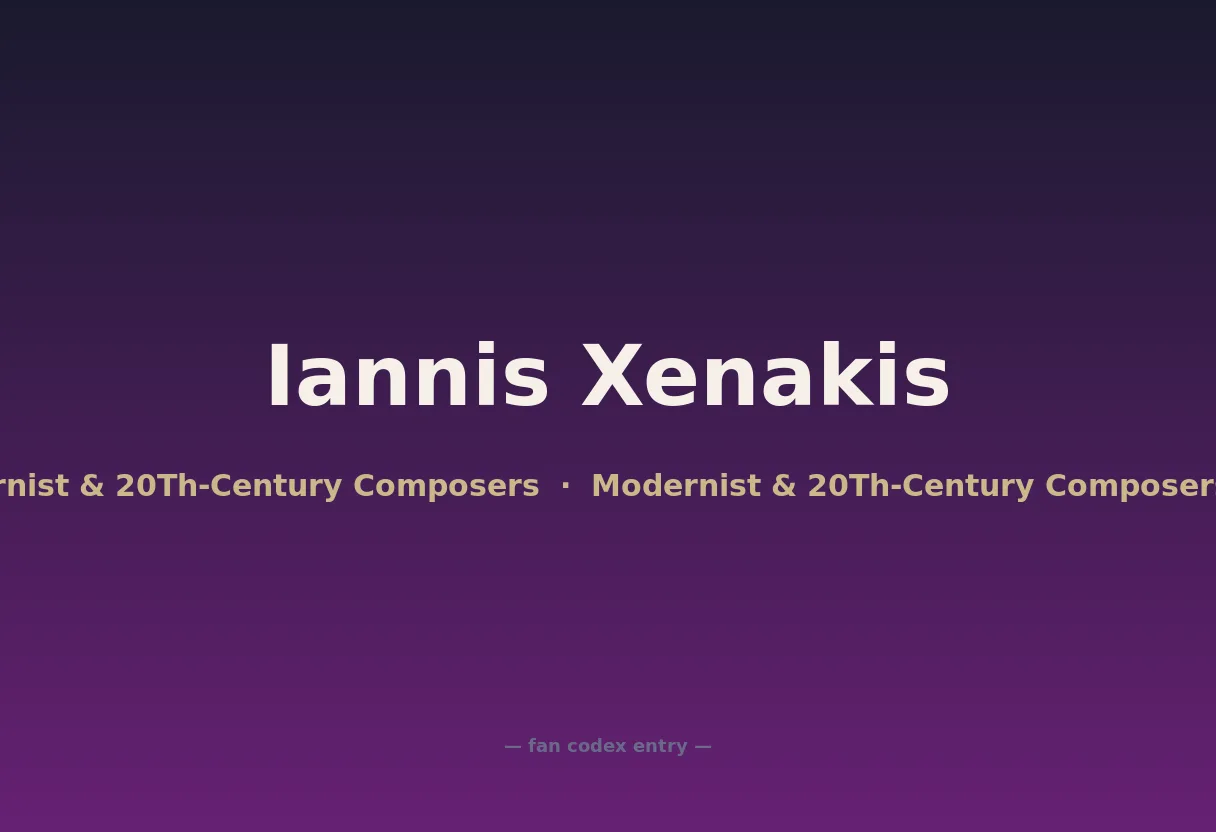 Iannis Xenakis