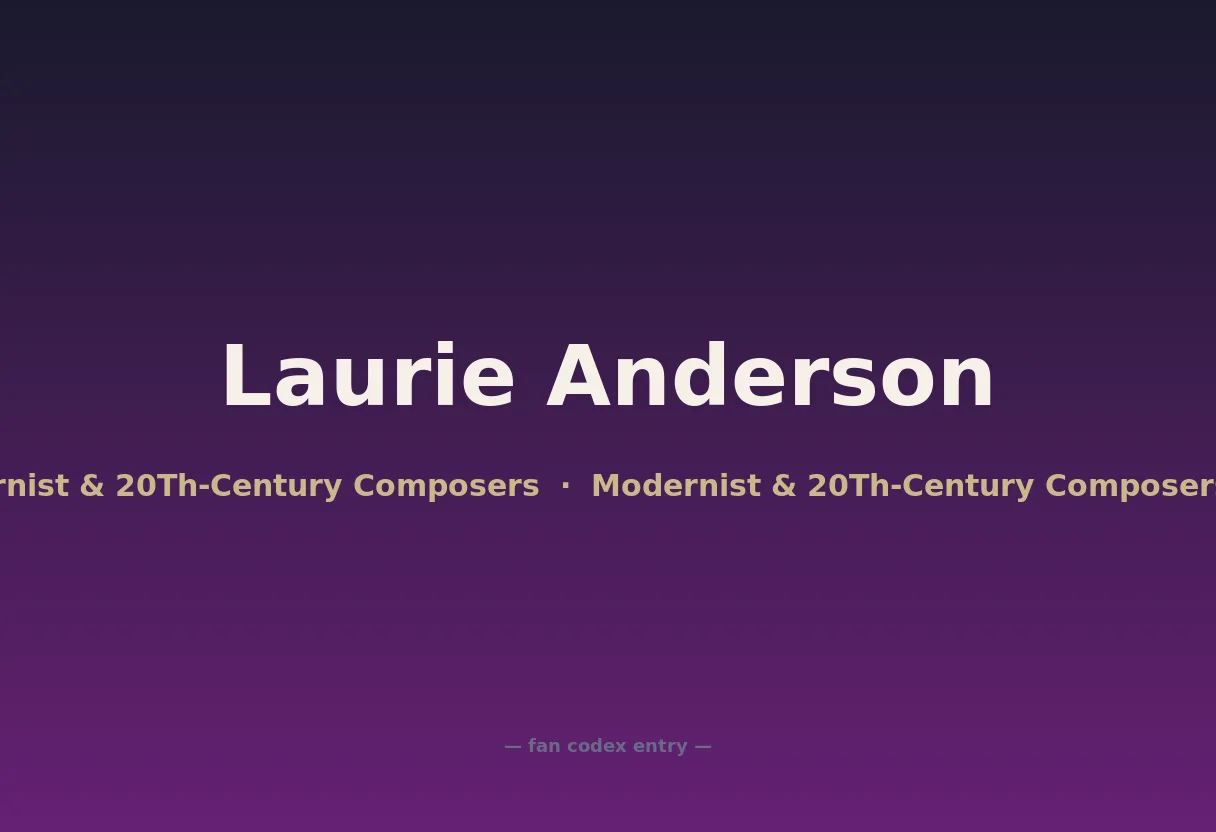 Laurie Anderson