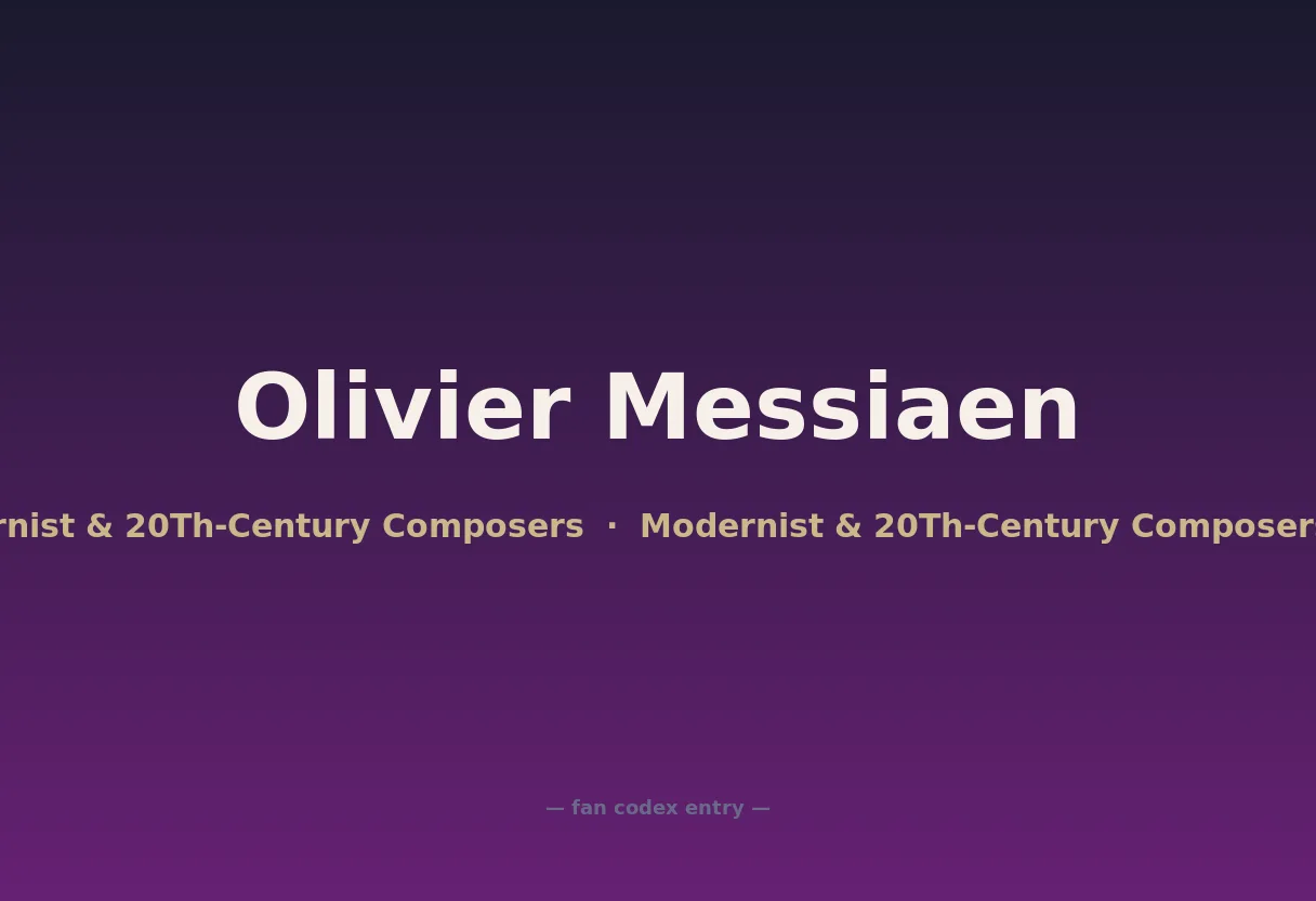 Olivier Messiaen