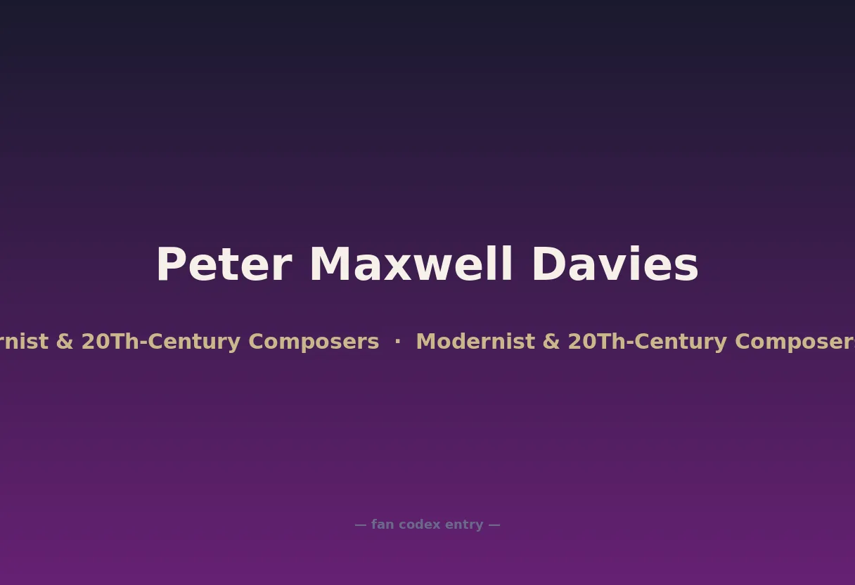 Peter Maxwell Davies