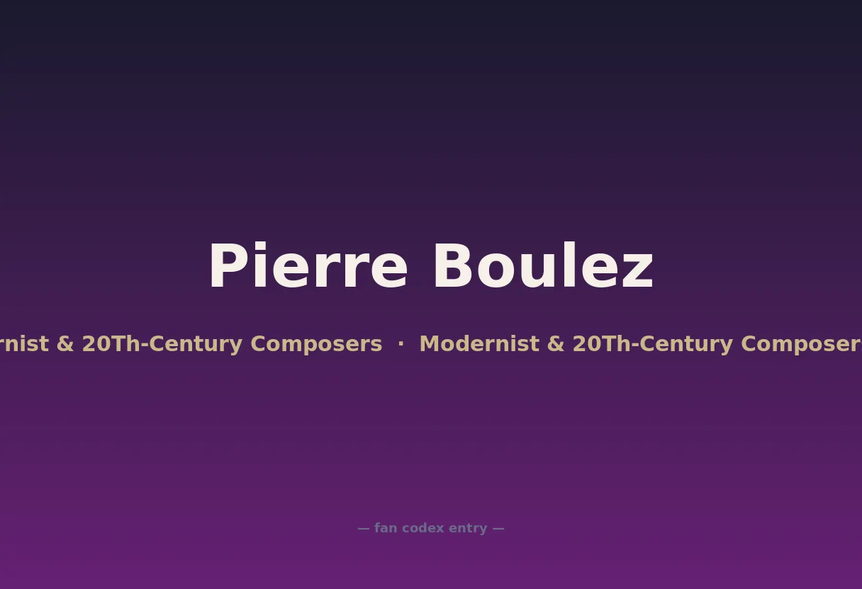Pierre Boulez