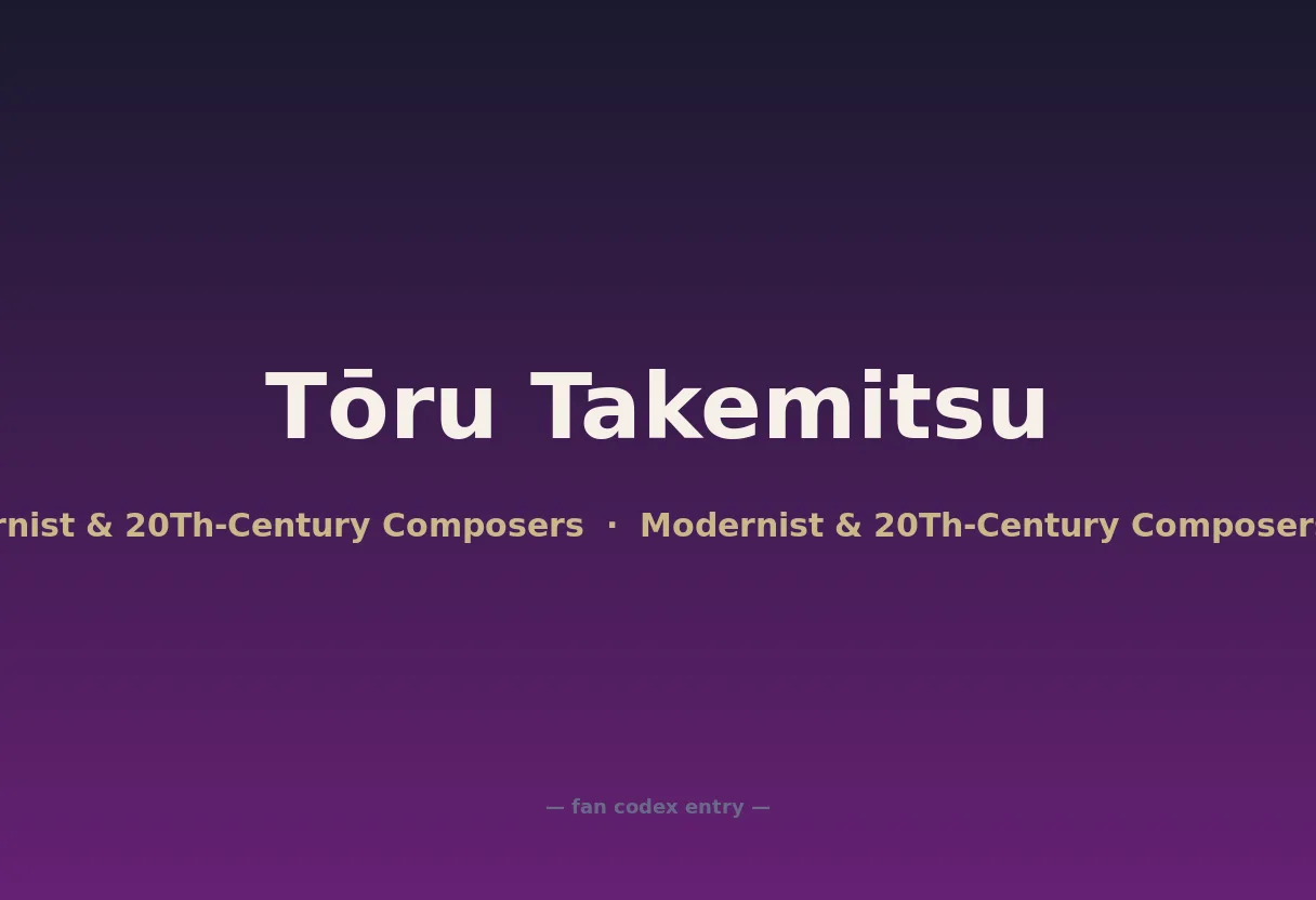 Tōru Takemitsu